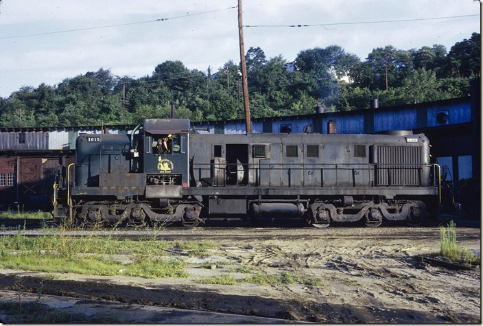 I headed back to the Bethlehem engine terminal early the next morning, August 10th. CNJ’s only RSD-5 was getting attention from the shop boys. Bethlehem PA.