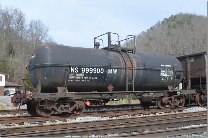 NS MW 999900 was built for N&W in 08-1957. It is in the maintenance-of-way fleet now, but I’m not sure what it is used for. Naugatuck WV.