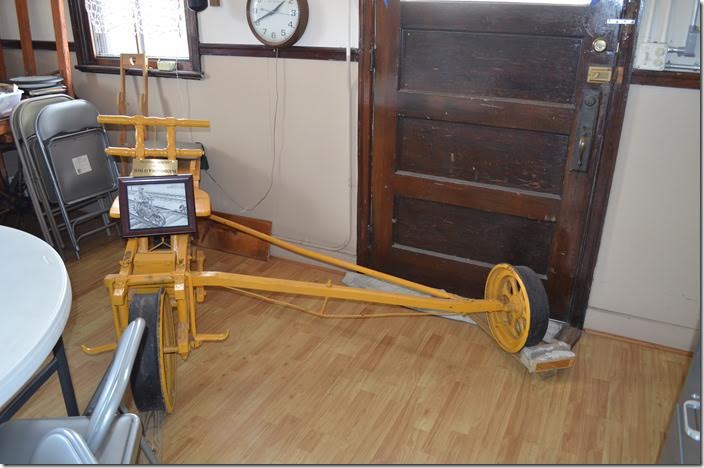 C&O velocipede used by maintenance-of-way workers. Catlettsburg depot.