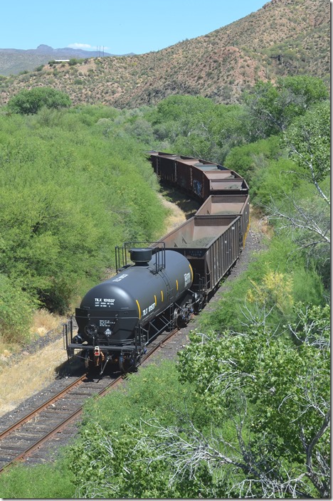The local runs from Hayden Jct. to Magma Jct. (Union Pacific interchange) and back at least a couple of times each week, I’ve read. View 3. CBRY 302-501. Kelvin AZ.