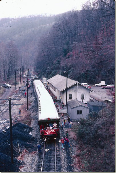 Santa Train at Fremont VA. 11-29-1980.