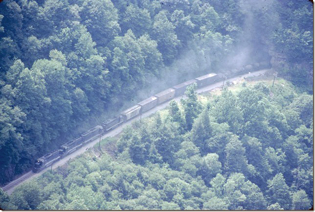 CRR 3623-3620-3621-2008 rumble out of State Line Tunnel with s/b #92. View 2. Nora