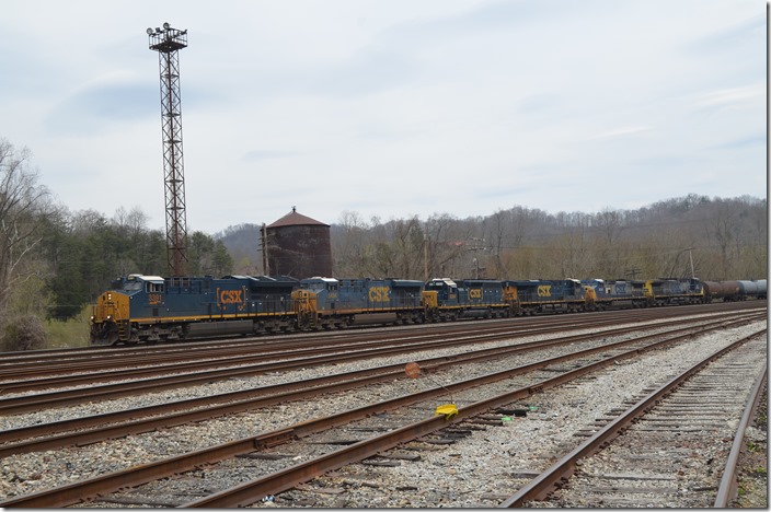 Apparently a lot of local engines need refueling at Russell or shop work at Huntington. 03-29-2019. CSX 3391-5434-8564-5309-9041-17. Shelby KY.