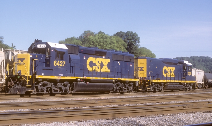 Also at Paintsville on Aug. 3 were the local engines. GP40-2 6427 and Road Slug 2225.