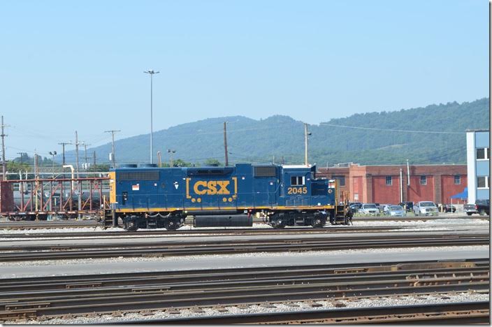 Another view of CSX “GP38-3” 2045. Cumberland MD.
