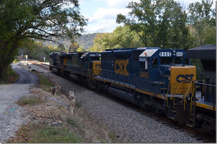 CSX 8465 was probably a remote-controlled yard engine from Erwin or Kingsport.