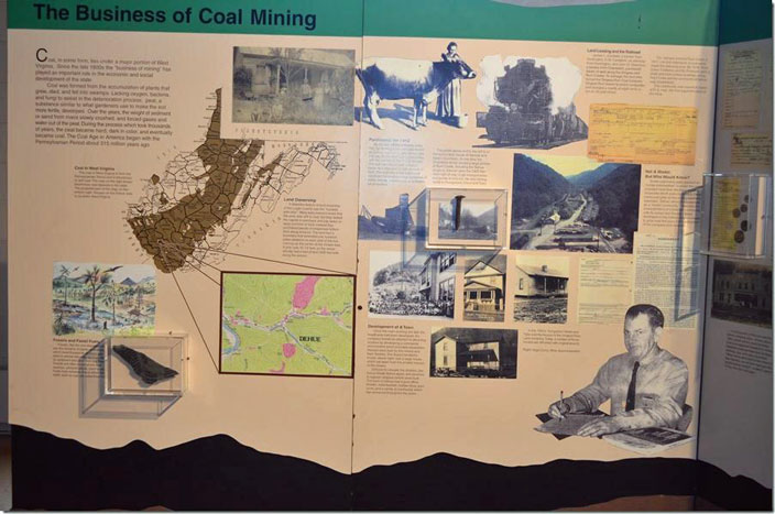 The museum has a good section on the coal and railroad history of the county. Dehue...A Special Place. The Business of Coal Mining.