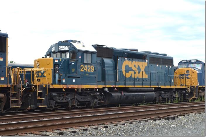CSX SD40-2 2429 equipped for yard service. Huntington.