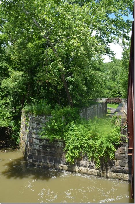 The Lock 29 chamber and aqueduct foundation on the east side. Peninsula OH.