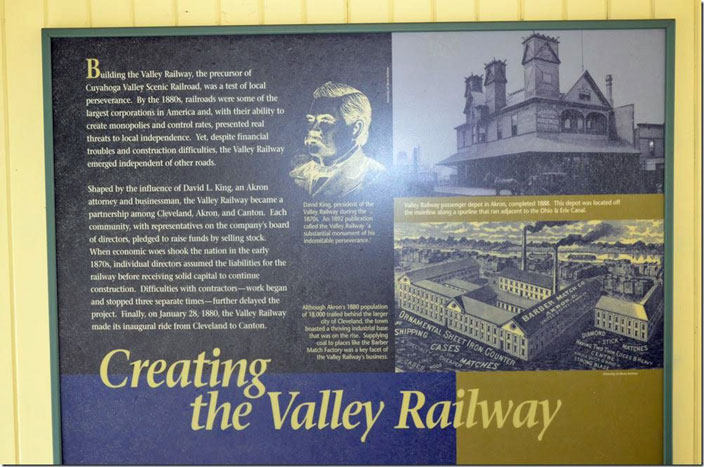 CVSR display Creating the Valley Railway Akron OH.