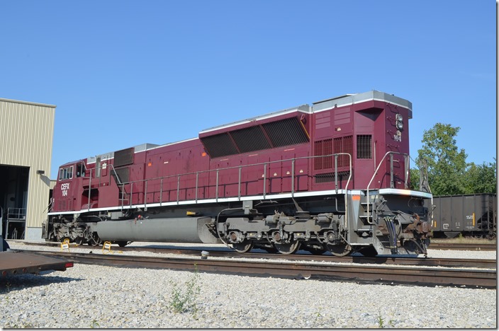 CIT SD9043MAC 104 is among several leased to INRD. The 9000s are also leased, but painted INRD.