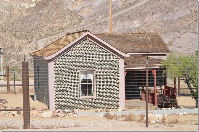 Tom Kelly’s “Bottle House.” The ghost town now is protected by the Bureau of Land Management. Rhyolite NV.