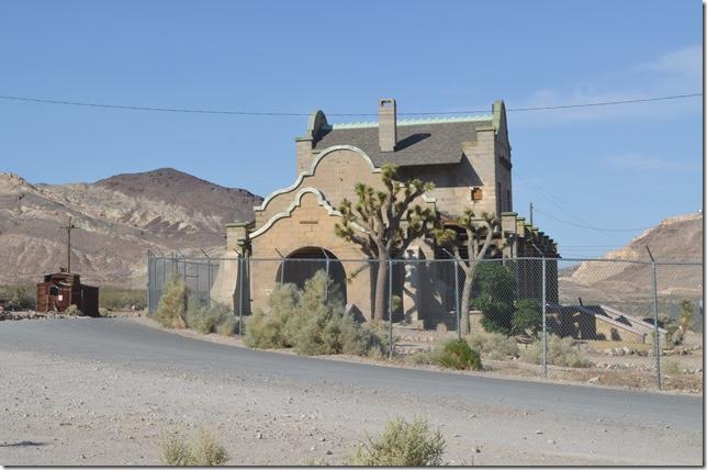 The Las Vegas & Tonopah (LV&T) Railroad depot was built around 1906. By the time it was completed the boom was over, and most of the tickets were sold to those leaving Rhyolite. Rhyolite NV.