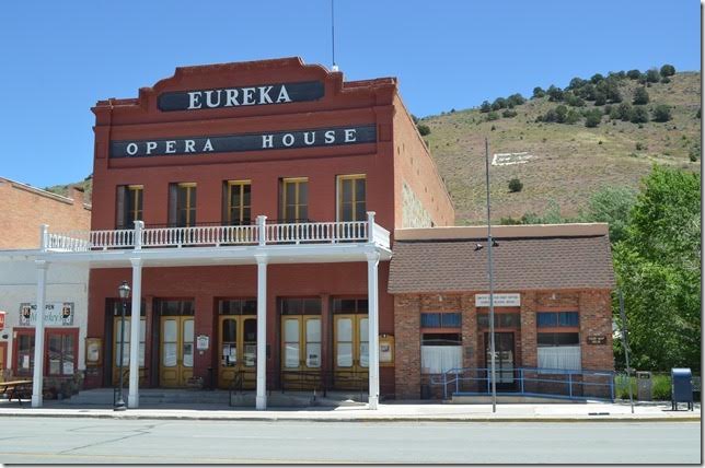 The opera house and post office. The building was built in 1880. The county purchased and restored it in 1993.