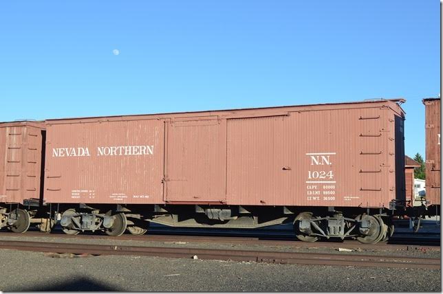 NN box car 1024 Ely NV. These are also used on the photo freight.