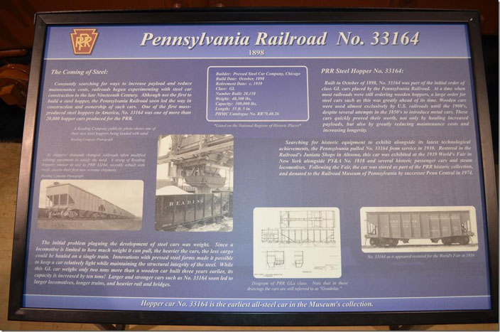 PRR 33164 display board. Click on image for a larger view.