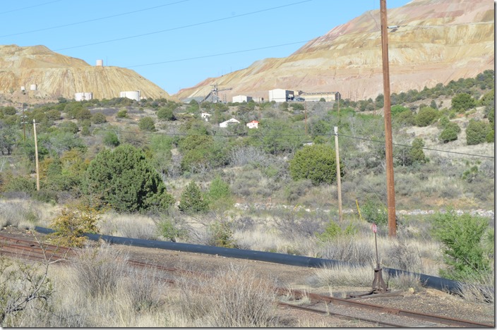 Southwestern RR Hanover Jct. with the community of Cobre and the mine. Hanover Jct NM.