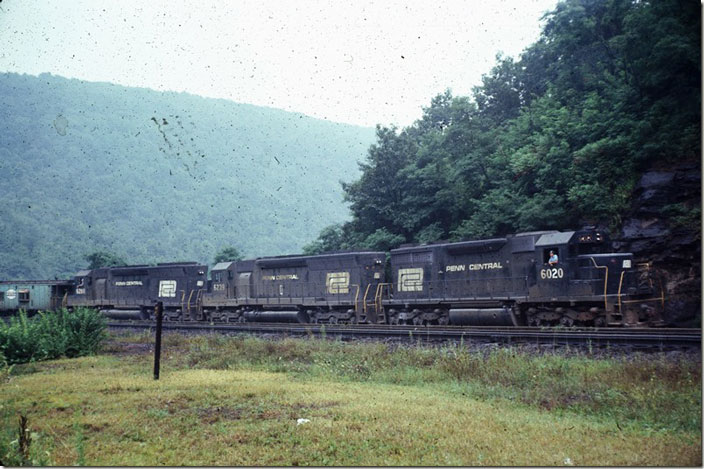 I can’t find anything on 6239 as being ex-PRR. It was probably ordered by Penn Central. 6234 was PRR’s last SD45. Horseshoe Curve.