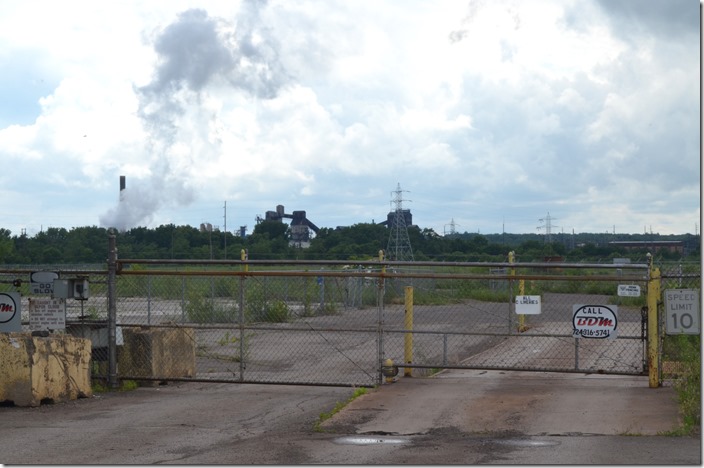 Looking west across the industrial wasteland that was formerly the RG Steel plant (Republic Steel in the glory years) at the Cleveland-Cliffs coke plant. Republic Steel property Warren OH.