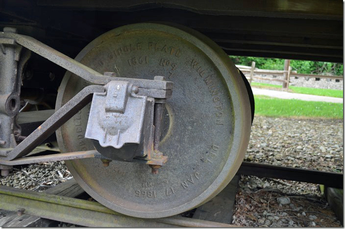 Lobdells Inproved Single Plate Wheel, Wilmington DE, 01-17-1865, ptd. 1861 #9. Densmore tank car.