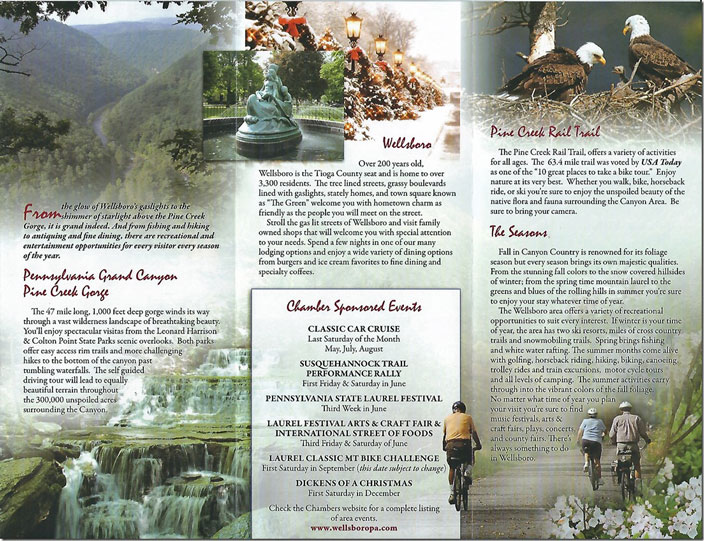 Grand Canyon of PA brochure, part 2.
