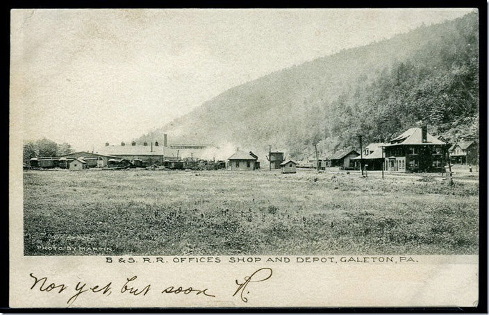 B&S shops and depot Galeton PA 1906.