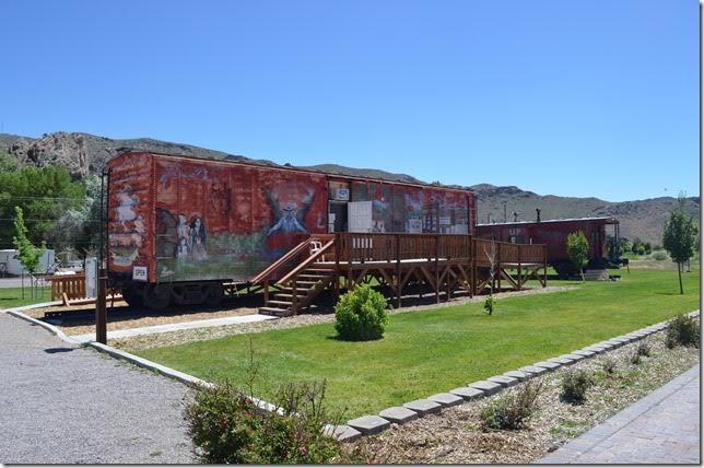 I visited the local railroad museum in the boxcar. The had a good collection of old photos of the town and the UP yard.