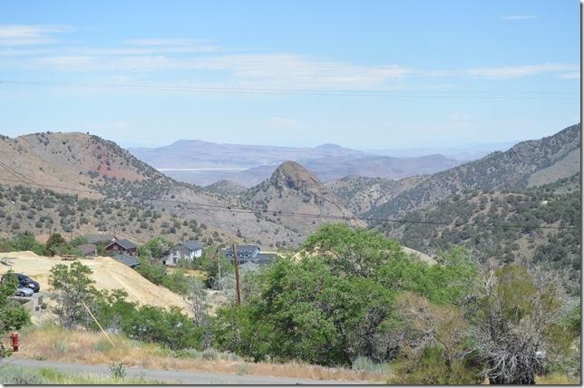 Looking east down 6-Mile Canyon. Virginia City NV.