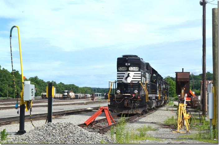 NS 5348-3412-3458 were parked and shut down. Haselton OH.