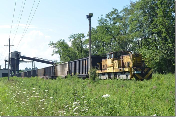 Arch Coal SL110 switcher working. Sentinel Mine WV.