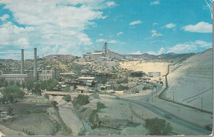 I think that would be US 60 on the lower right. This would be at the east end of Miami AZ. Most if not all of these structures are gone now. Copper mine.