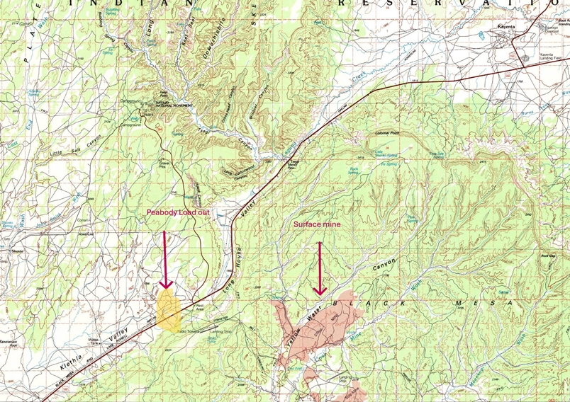 USGS Kayenta quad, 1984, 100,000 scale. Northeast of AZ 98.