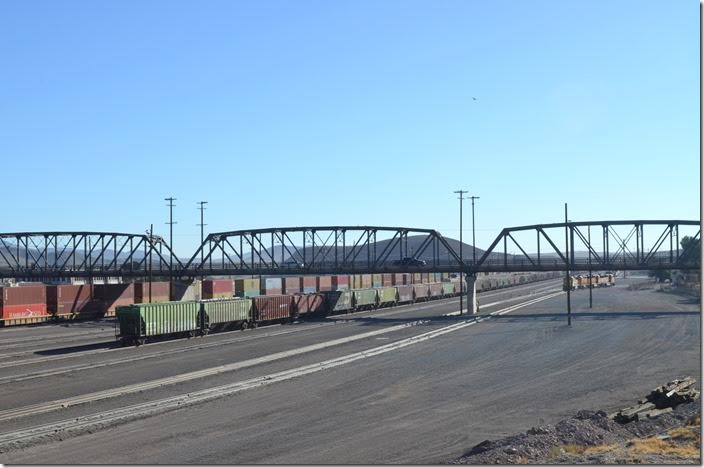 The older portion of the yard looking east including those four Geeps. BNSF yard looking east. Barstow CA.