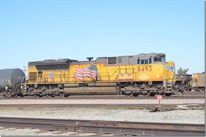 UP SD70ACe 8493. Yermo CA.