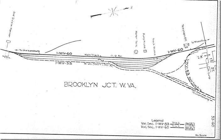 B&O valuation map for 1921.