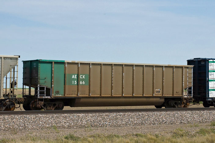 AECX 1566 on BNSF Sand Hills Sub at Berea NE. 08.15.2006.