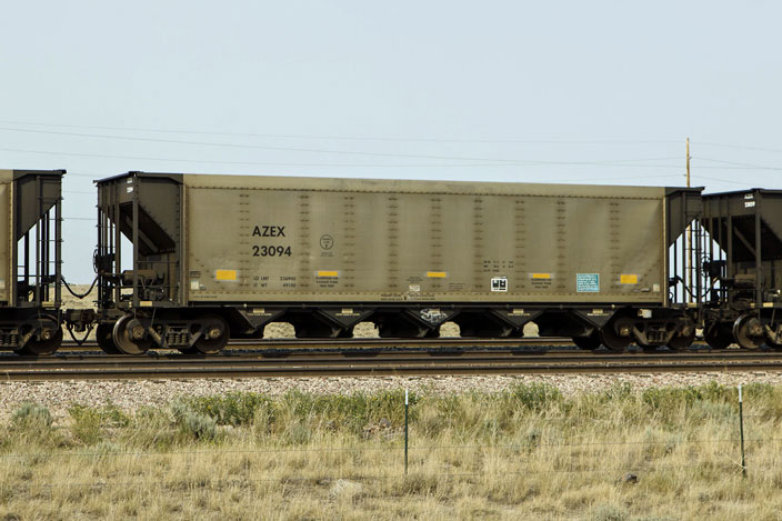 AZEX 23094 on BNSF Orin Sub (Powder River) at Reno WY. 08.13.2012.