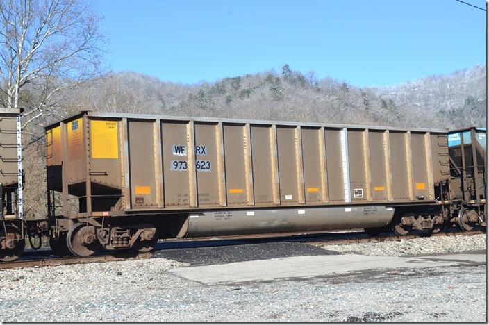 WFRX gon 973623 now belongs to Wells Fargo Rail. Arriving Shelby KY this morning 12-11-2018.