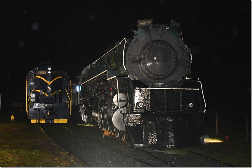 C&O 5828 and Greenbrier 614. Its possible they met each other in their service lives at some engine terminal in the east. C&O Ry Heritage Center.