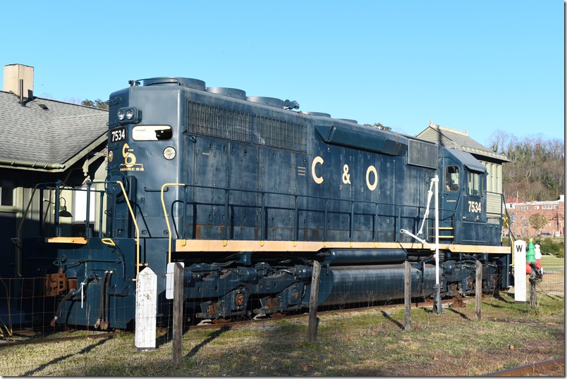 Saturday was a beautiful afternoon. 11-16-2024. C&O Ry Heritage Center. C&O 7534.