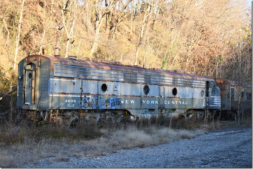 VLIX (Vintage Locomotives Inc.) 4096 is ex-Amtrak, nee-UP E-9a. It came from a museum in New England, and was never NYC. Hopefully it will be repainted to C&O colors some day. C&O Ry Heritage Center.