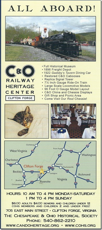 COHS Heritage Center brochure. Content.