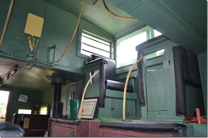 C&O cab 90665 interior. View 2.