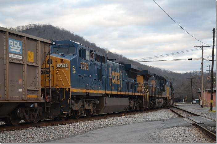 CSX 7376. C&O. View 3. Shelby.