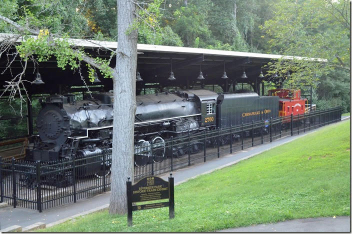 C&O 2760 at Riverside Park. Lynchburg.