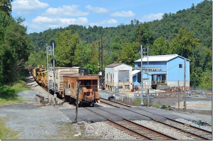 No coal train but at least a caboose. CSX 5241. View 2. EE Pearch VA.