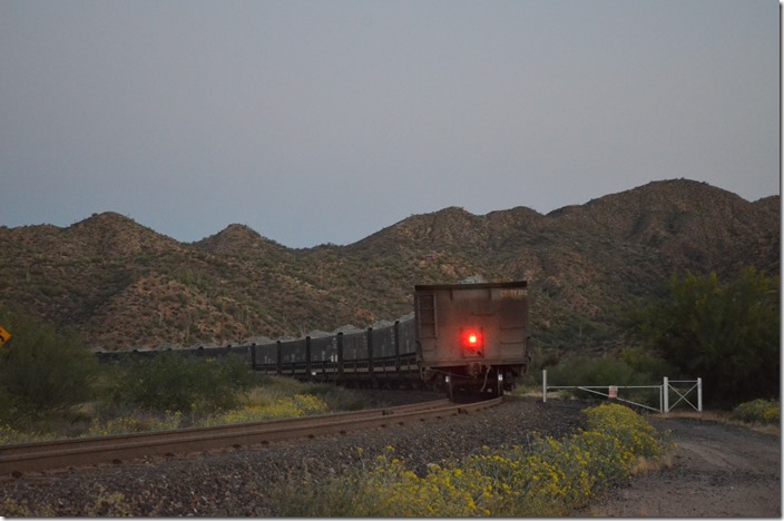 OT-1 has about 40 loads of copper bearing ore for the crusher and smelter at Hayden. CBRY 301. Kelvin AZ.