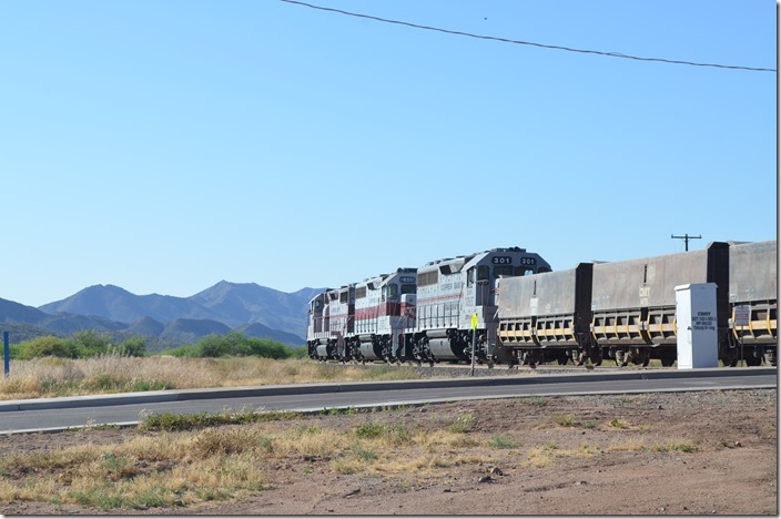 These guys don’t poke around. The speed limit from Hayden Jct. to Ray Jct. is 30 MPH. CBRY 502-401-301. View 2. Kearny AZ.