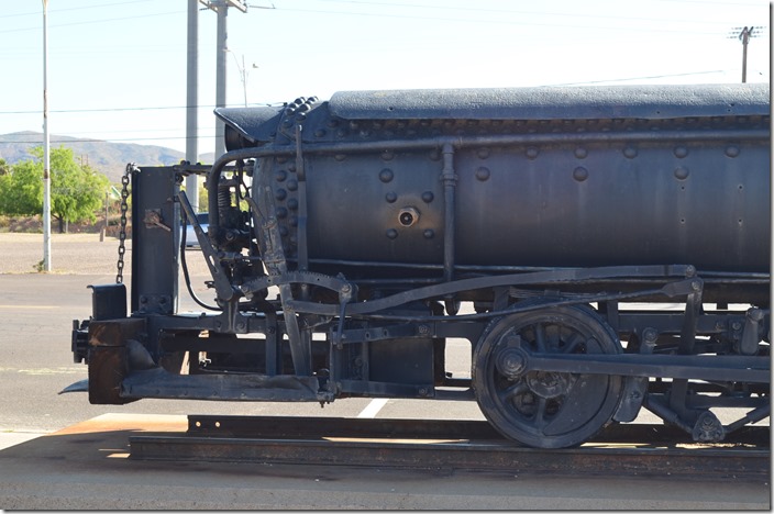 Very basic controls. KCC compressed air loco. Kearny AZ.