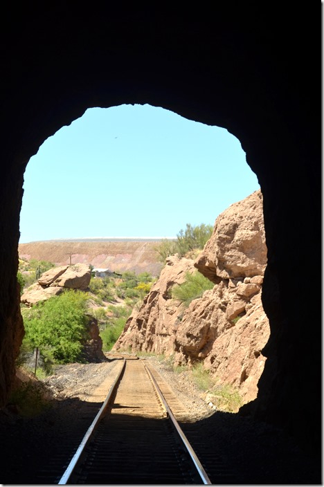 West portal looking west toward Ray Jct. Tailings from the Ray mine are in the background. CBRY Tunnel 2.